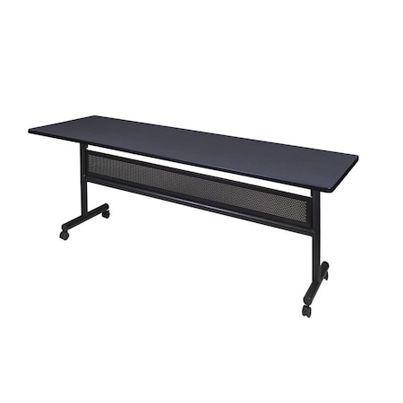 Kobe Rectangle FlipTop Table, 84" W, 29" H, Laminate Top, Gray MKFTM8424GY